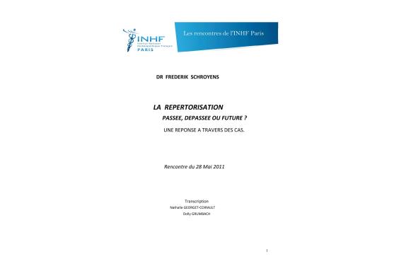 La répertorisation