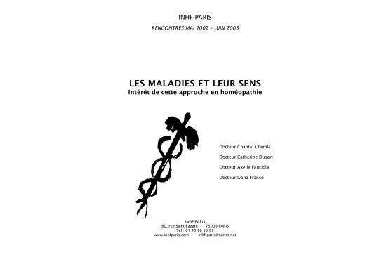 Les maladies et leur sens