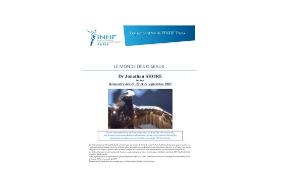 Le monde des oiseaux